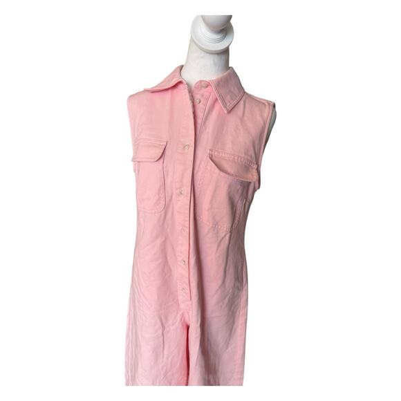 Rachel Comey Pink Denim Jumpsuit Size 0 Tank Sleeveless - Picture 2 of 14